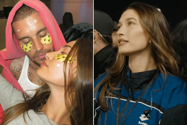 Hailey Bieber shared a backstage kiss photo after Justin's headline debut. He also sang "Hailey, babe, hallelujah" from the stage — and son Jack got a "Bieberchella" tattoo.